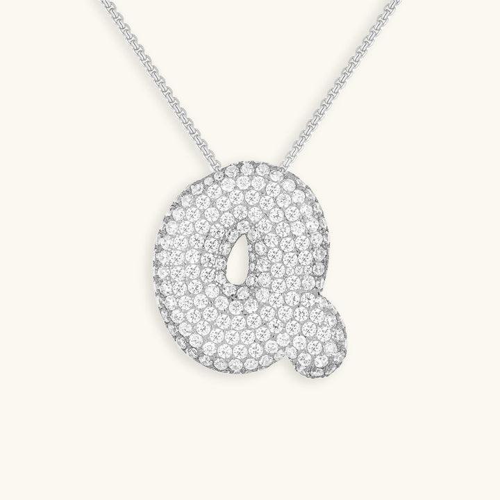 Naszyjnik z inicjałem Bubble-Diamant