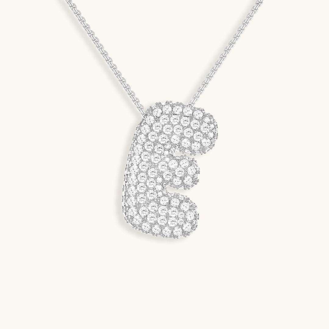 Naszyjnik z inicjałem Bubble-Diamant