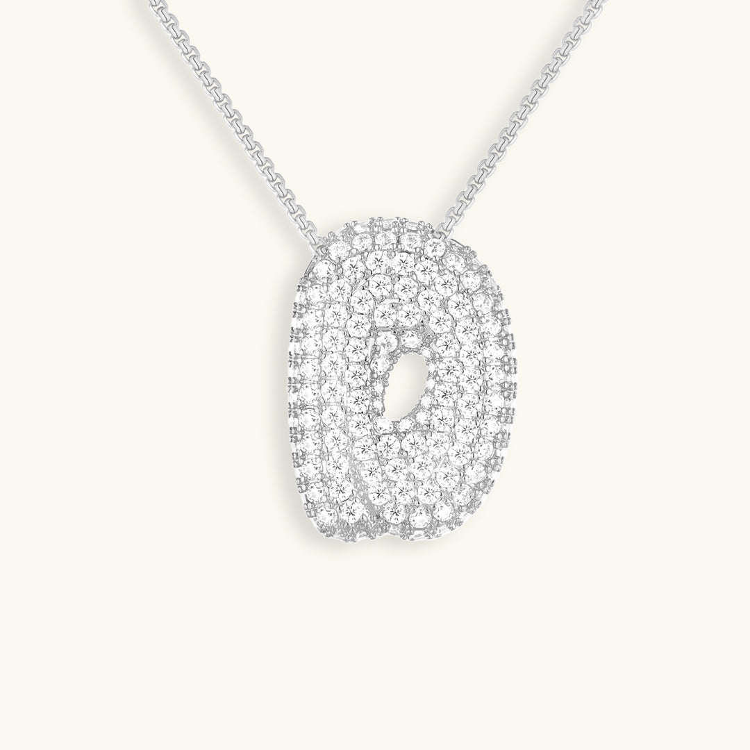 Naszyjnik z inicjałem Bubble-Diamant