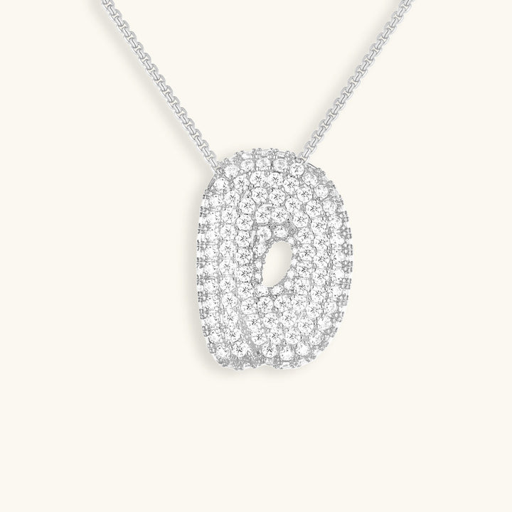 Naszyjnik z inicjałem Bubble-Diamant