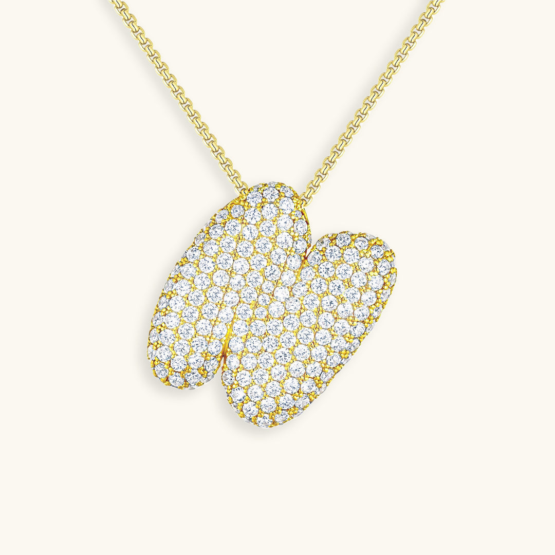 Naszyjnik z inicjałem Bubble-Diamant