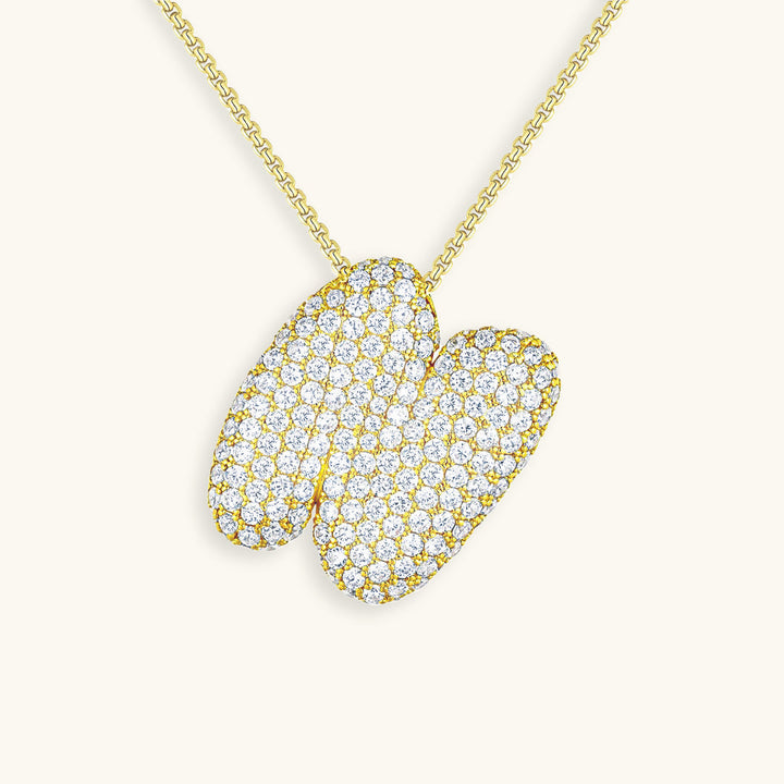 Naszyjnik z inicjałem Bubble-Diamant