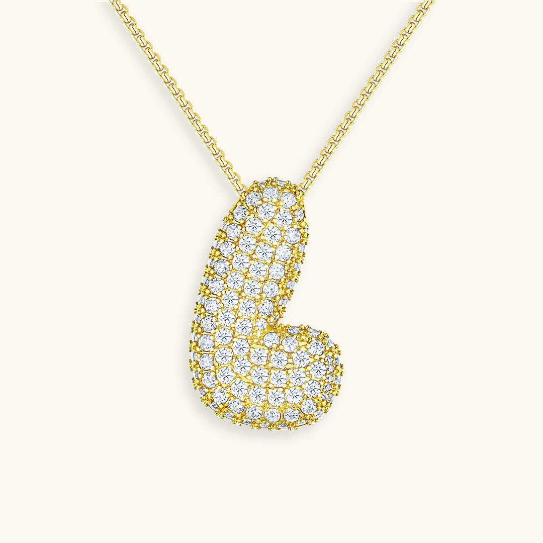Naszyjnik z inicjałem Bubble-Diamant