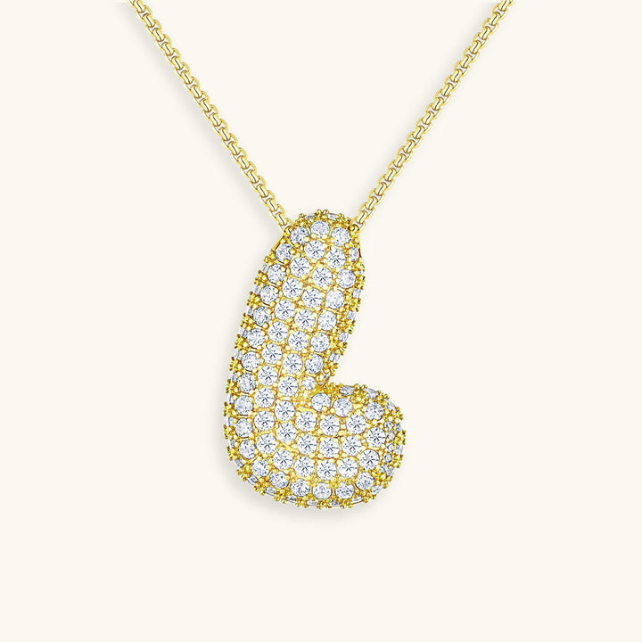 Naszyjnik z inicjałem Bubble-Diamant