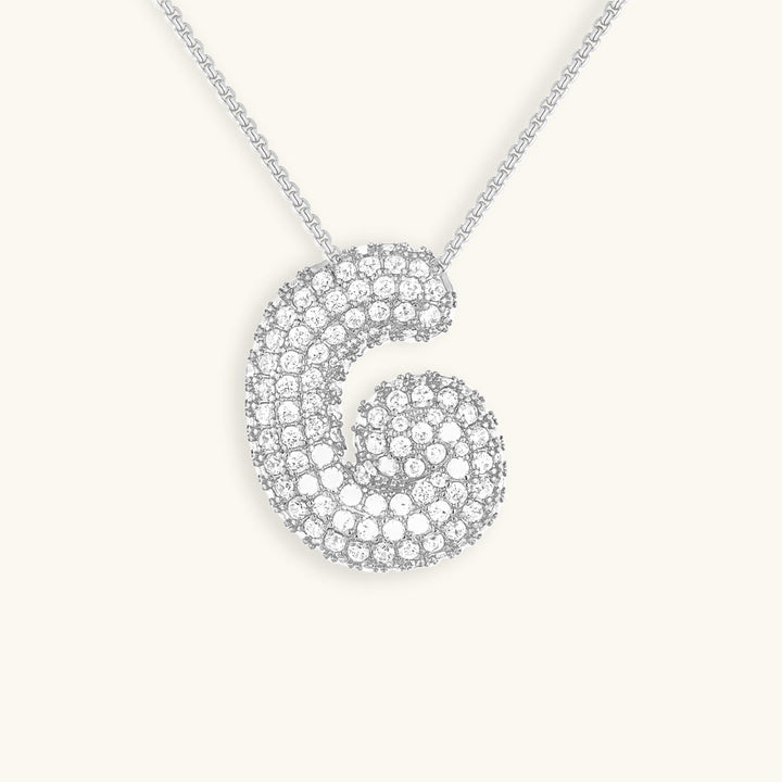 Naszyjnik z inicjałem Bubble-Diamant