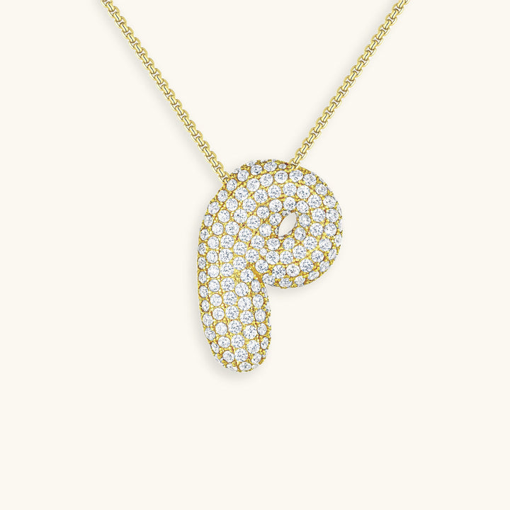Naszyjnik z inicjałem Bubble-Diamant