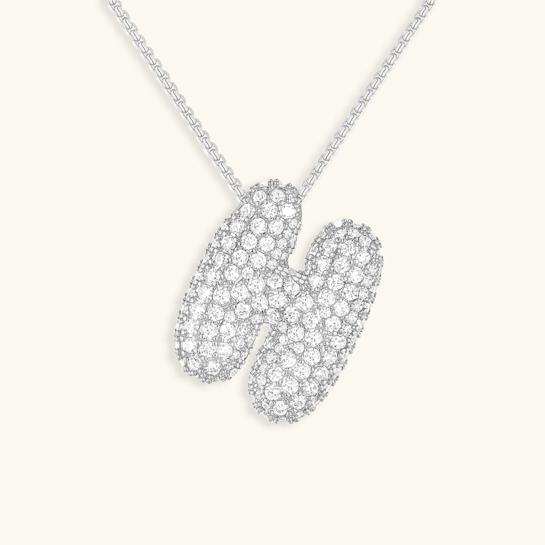 Naszyjnik z inicjałem Bubble-Diamant