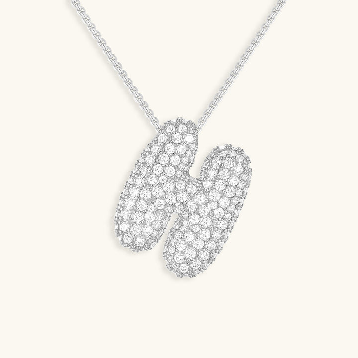 Naszyjnik z inicjałem Bubble-Diamant