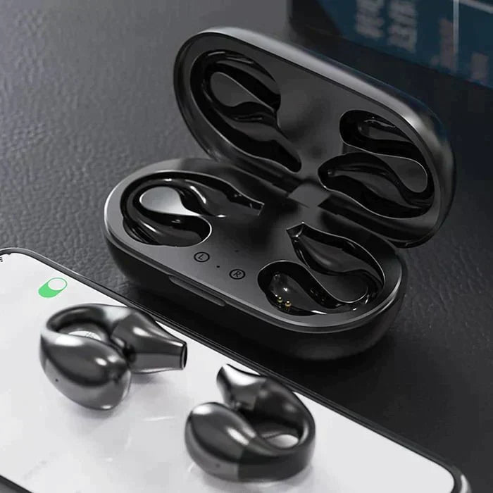 Bezprzewodowe słuchawki Bone Conduction z klipsem na ucho