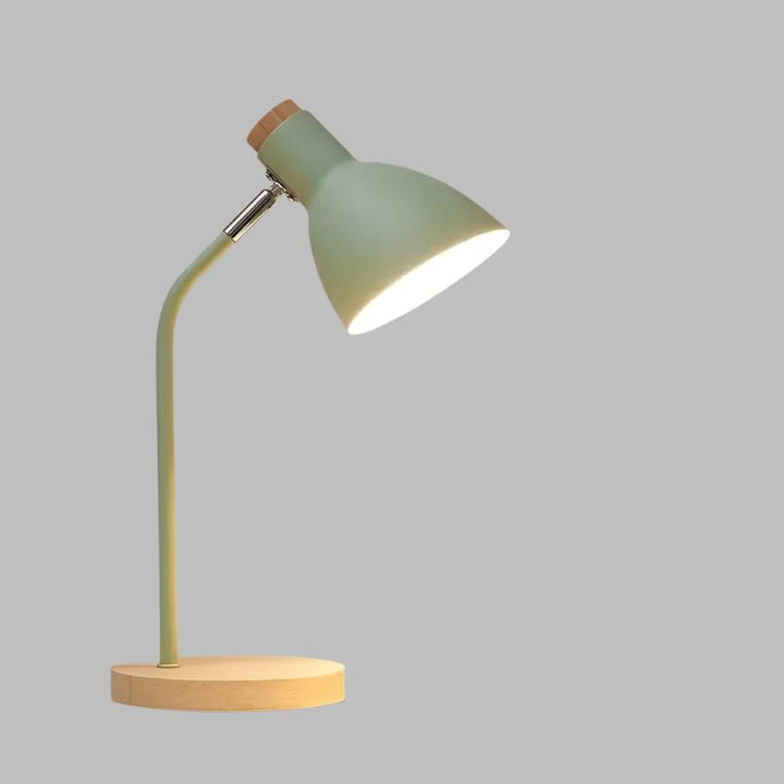 Lampa biurkowa z drewna – Kreatywna skandynawska lampa biurkowa z drewna i metalu