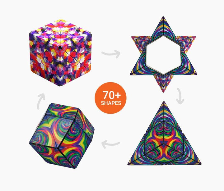Sandsberg | Magnetyczny Kostka Zmiany Formy | Puzzle Przemiany Zabawka | Wielokolorowy