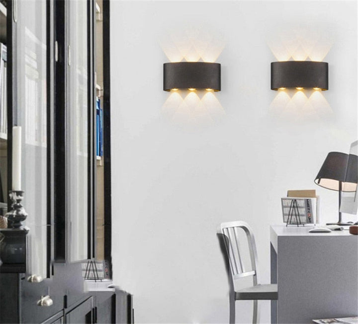 Nowoczesna Wodoodporna Lampa LED na Ścianę do Wnętrz i na Zewnątrz | Stylowe i Energooszczędne Oświetlenie