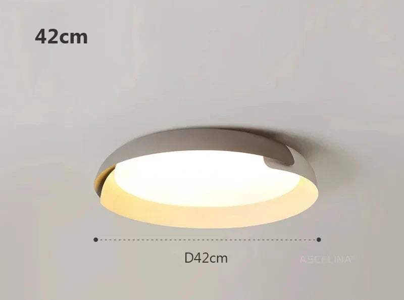 Nowoczesna lampa sufitowa z drewnianym wzorem – Stylowe oświetlenie LED do salonu