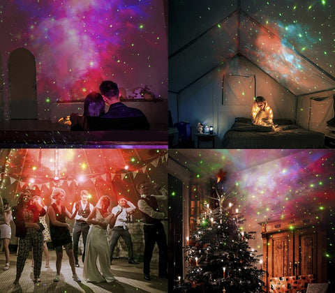 Astronauta Gwiezdnego Nieba | Projektor LED Galaktyki Nocna Lampa do Sypialni i Dzieci | Karnz