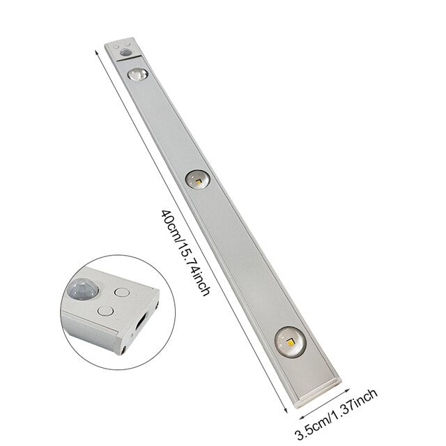 Bezprzewodowe inteligentne lampy LED z czujnikiem ruchu | Ładowalne i energooszczędne oświetlenie do każdego pomieszczenia