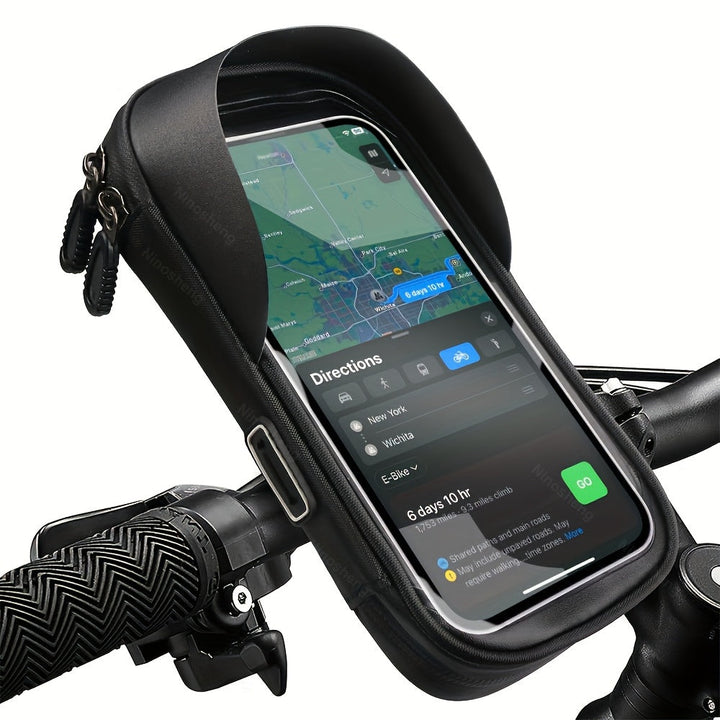 Wodoodporny uchwyt na telefon do roweru i motocykla – obrót 360° i odpowiedni dla telefonów 4,5–6,4 cala | Karnz