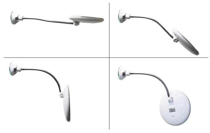 Lustro powiększające LED z elastycznym szyjką | Powiększenie 10x | LED dzienne | Lustro kosmetyczne