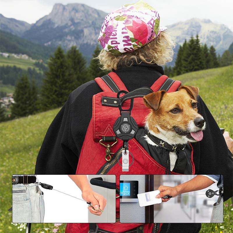 Ciężki, retractable brelok
