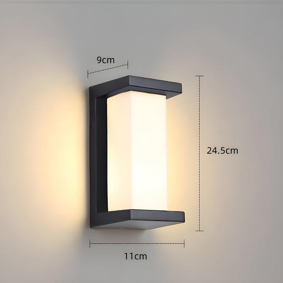 Karnz | LED Zewnętrzny Czujnik Ruchu Wodoszczelna Lampa Ścienna