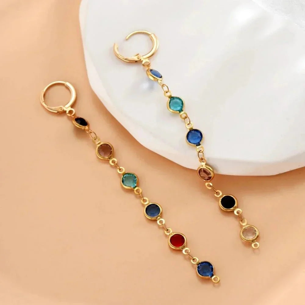 Karnz | Kolczyki Gem Drop w kształcie koła