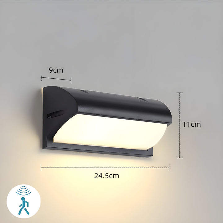 Karnz | LED Zewnętrzny Czujnik Ruchu Wodoszczelna Lampa Ścienna