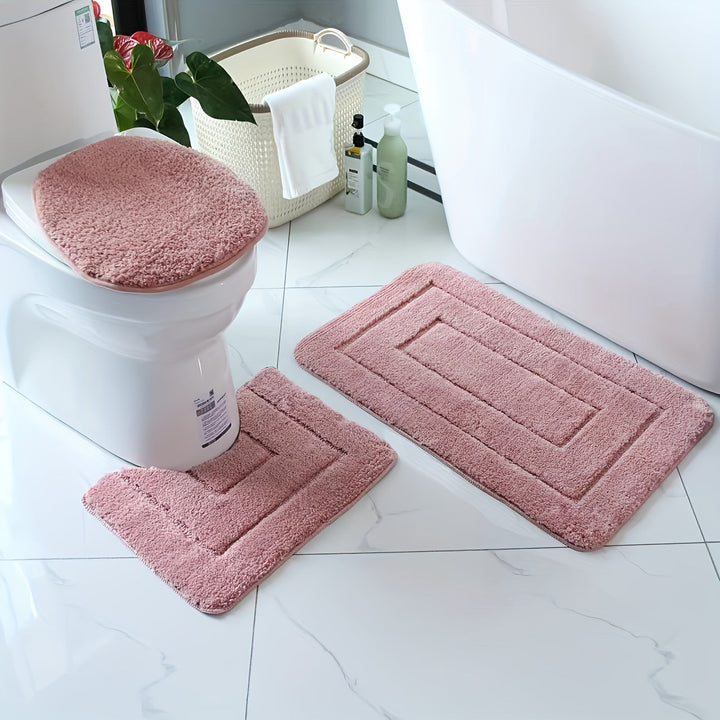 Zestaw dywaników łazienkowych SoftStep Luxe – Antypoślizgowy, Szybkoschnący i Możliwy do Prania | Karnz