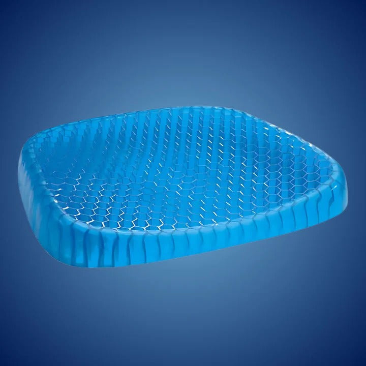 Poduszka ortopedyczna z żelem PressureFree – Oddychający design w kształcie plastra miodu dla ulgi w bólu kości ogonowej i pleców | Karnz