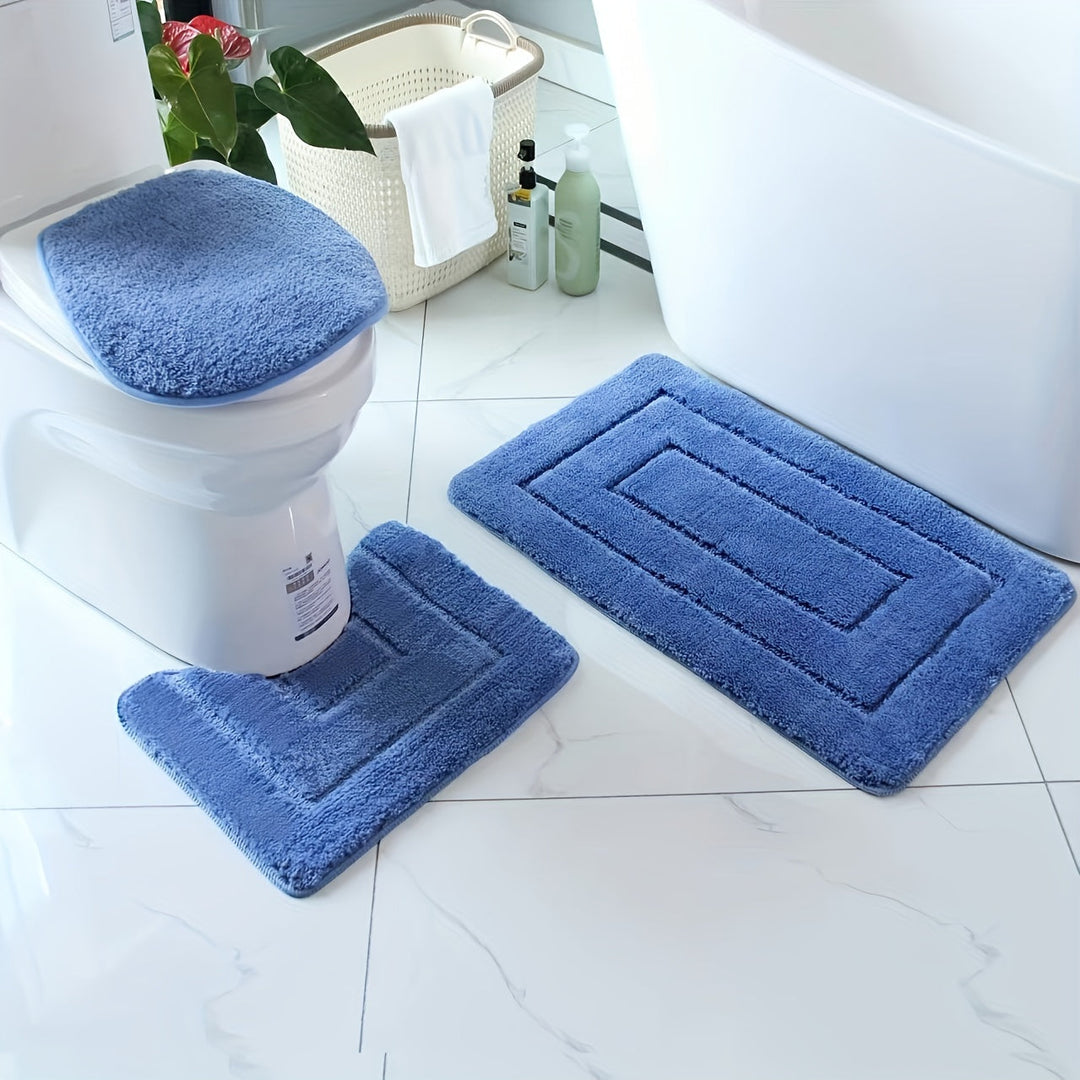 Zestaw dywaników łazienkowych SoftStep Luxe – Antypoślizgowy, Szybkoschnący i Możliwy do Prania | Karnz