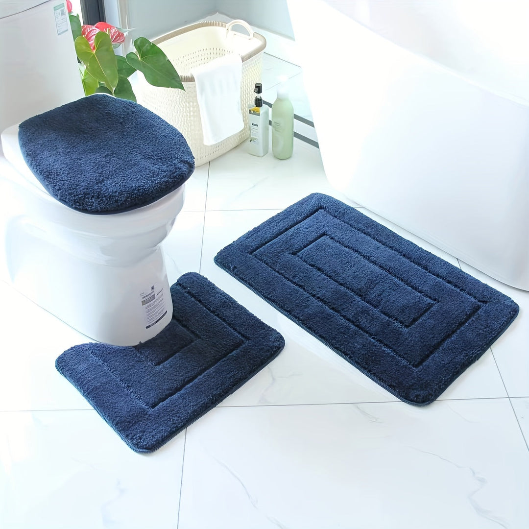 Zestaw dywaników łazienkowych SoftStep Luxe – Antypoślizgowy, Szybkoschnący i Możliwy do Prania | Karnz