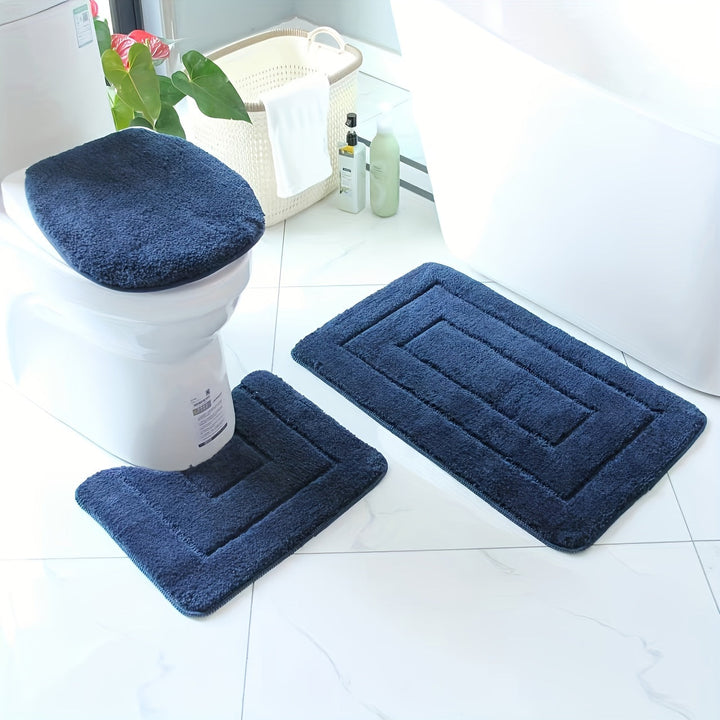 Zestaw dywaników łazienkowych SoftStep Luxe – Antypoślizgowy, Szybkoschnący i Możliwy do Prania | Karnz