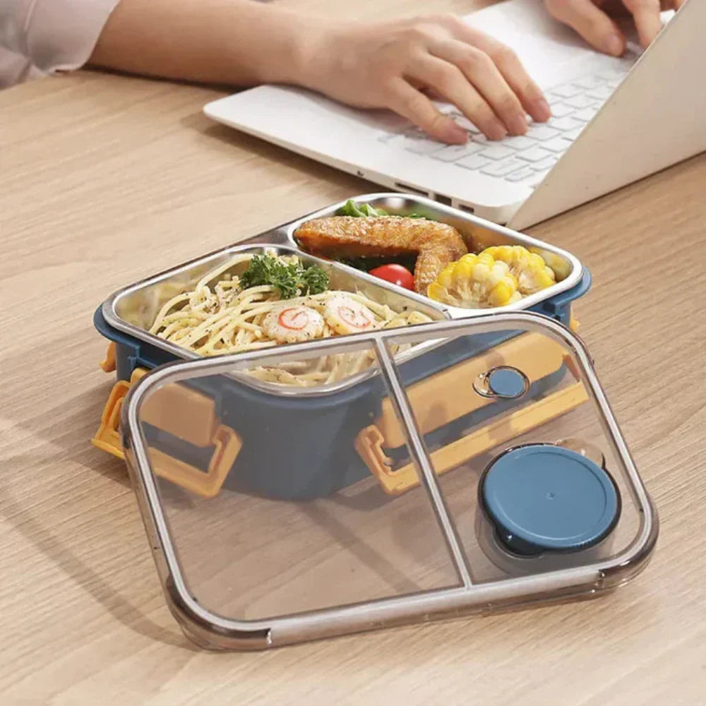 Lunchbox ze stali nierdzewnej, izolowany pojemnik na jedzenie