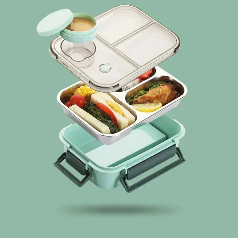 Lunchbox ze stali nierdzewnej, izolowany pojemnik na jedzenie