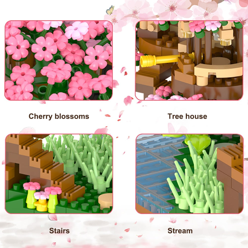 Karnz | Sakura Drzewo Wiśniowe Nano-Zestaw Budowlany