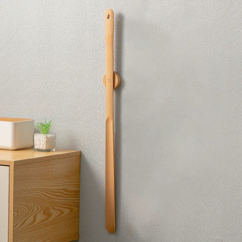 Sandsberg | Łyżka do butów z długim uchwytem | Magnetyczny design z drewna | Drewno naturalne