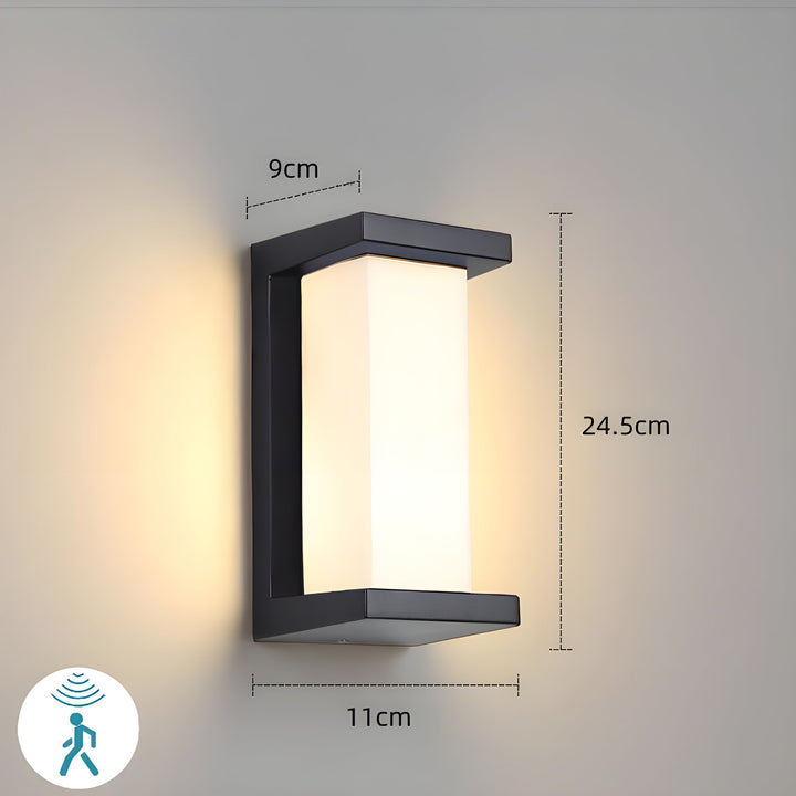 Karnz | LED Zewnętrzny Czujnik Ruchu Wodoszczelna Lampa Ścienna