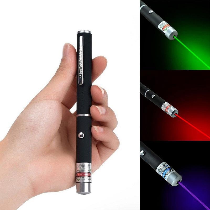 Laserowy wskaźnik Laserlichtstift Laservisier 5 MW Wysokowydajny wskaźnik laserowy Zielony Niebieski Czerwony Militarny Lazeromierz 405 Nm 530 Nm 650 Nm Lazer