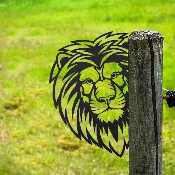 Zewnętrzna dekoracja ogrodowa - Metalowa sztuka kozy szpiegującej | Karnz