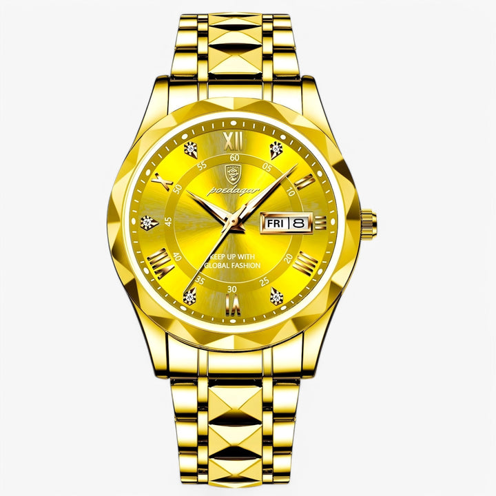 Męski zegarek automatyczny z klasycznym skórzanym paskiem 40mm | Karnz