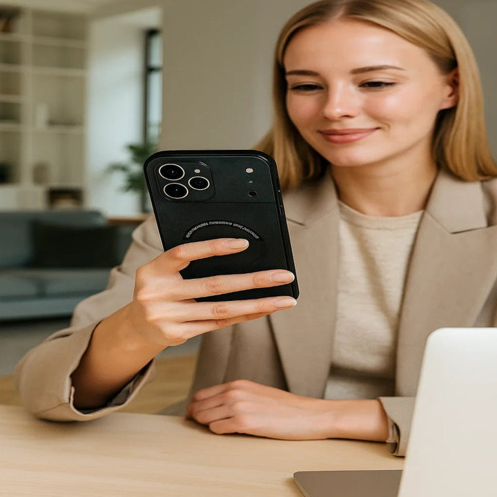 LUXEGUARD – Premium etui skórzane z MagSafe dla iPhone&