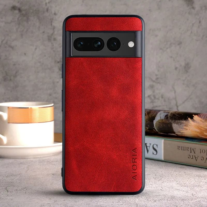 Luksusowe etui skórzane do Google Pixel 8/7/6 | Ochrona TPU odporna na wstrząsy