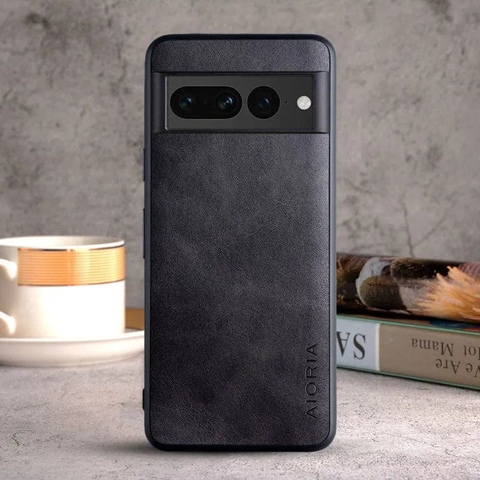 Luksusowe etui skórzane do Google Pixel 8/7/6 | Ochrona TPU odporna na wstrząsy