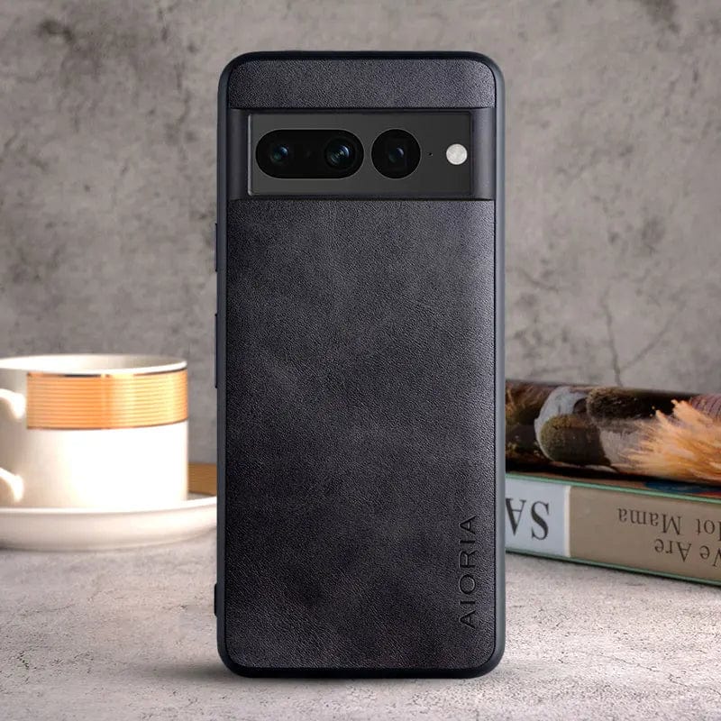 Luksusowe etui skórzane do Google Pixel 8/7/6 | Ochrona TPU wstrząsoodporna