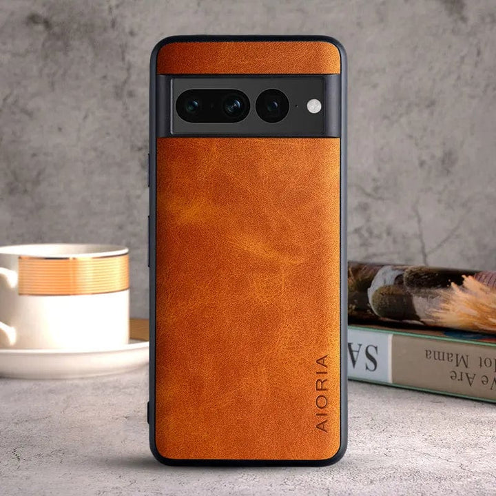 Luksusowe etui skórzane do Google Pixel 8/7/6 | Ochrona TPU odporna na wstrząsy