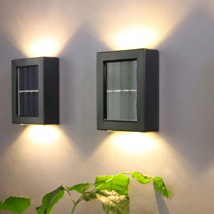 Karnz | SolarGlow Luxe Solarne Lampy Ścienne – Bezprzewodowe, Stylowe i Gotowe na Gorące Wieczory