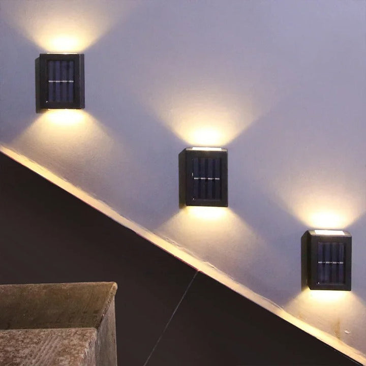 Karnz | SolarGlow Luxe Solarne Lampy Ścienne – Bezprzewodowe, Stylowe i Gotowe na Gorące Wieczory