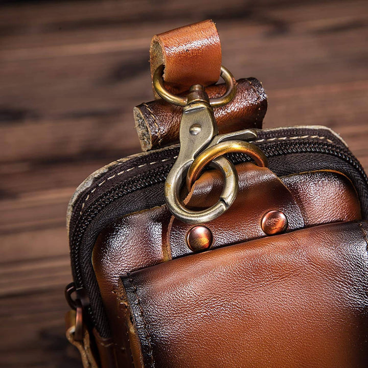 Wysokiej jakości męska saszetka skórzana – Guardian Leather