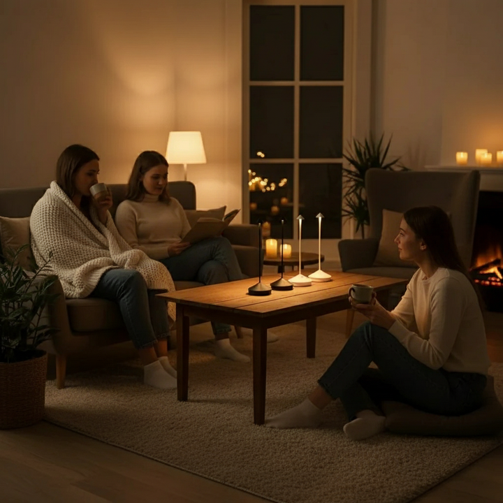 ClarityGlow – Bezprzewodowa lampa LED na stół | Karnz