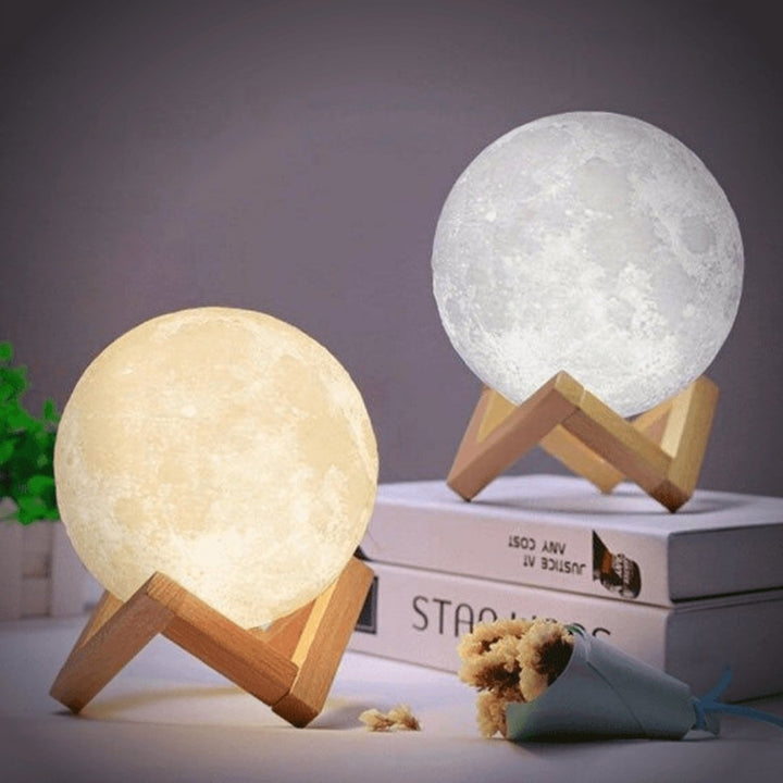 Lampa Księżycowa - Ładowalna - Sterowanie Dotykowe