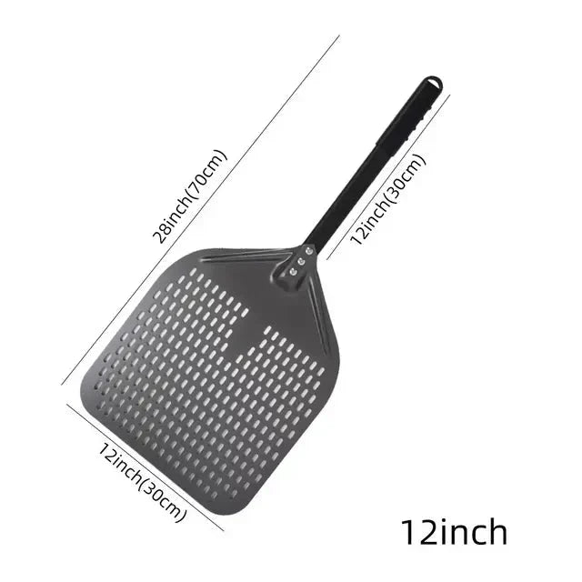 Perforowana łopatka do pizzy Karnz z hartowanego anodowanego aluminium | Karnz