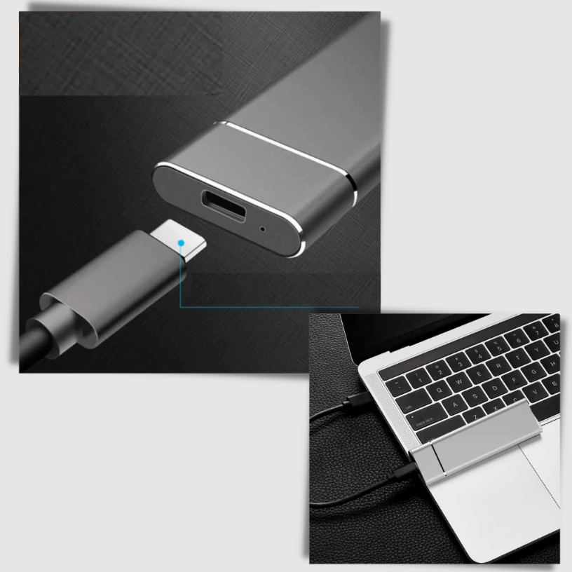 SafeStorage - Zewnętrzny Mini-SSD 128 GB